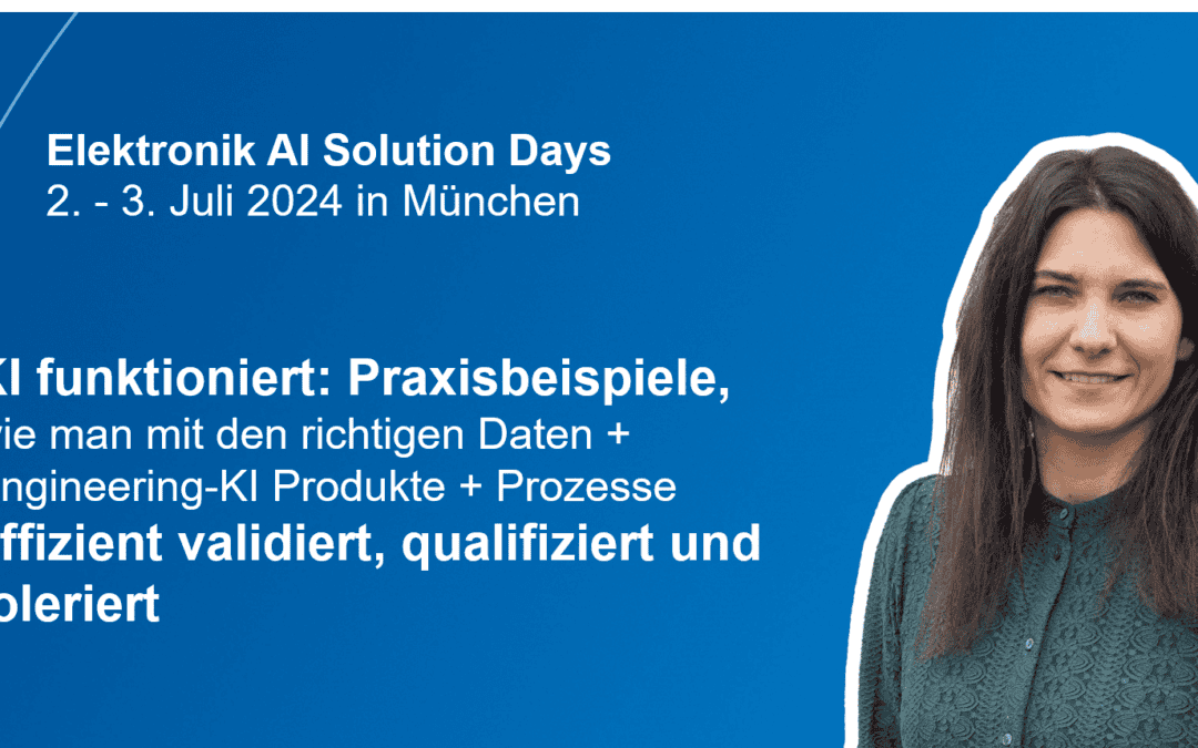 Elektronik AI Solution Days Vortrag von Chiara Welz